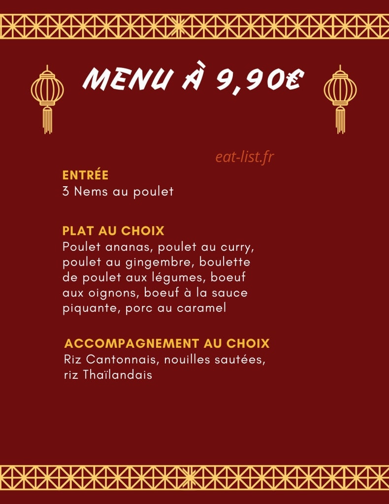 Au Gourmet de Chine — carte page 4