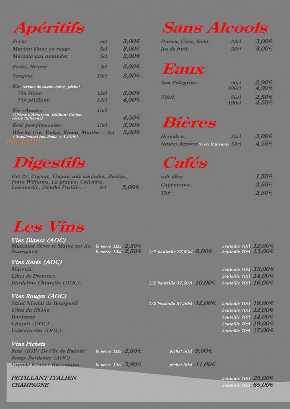 Bellagio — carte page 4