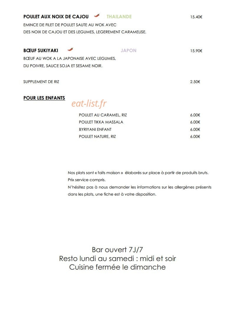 Cafe-Concert Le Centre — carte page 3