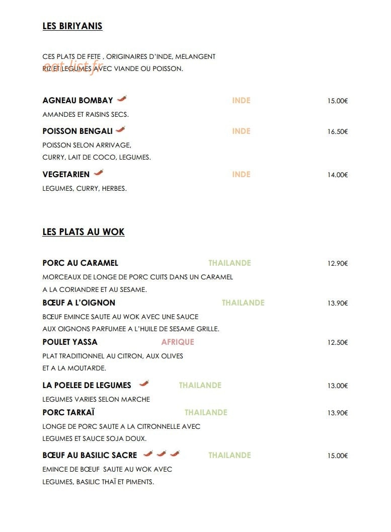 Cafe-Concert Le Centre — carte page 2