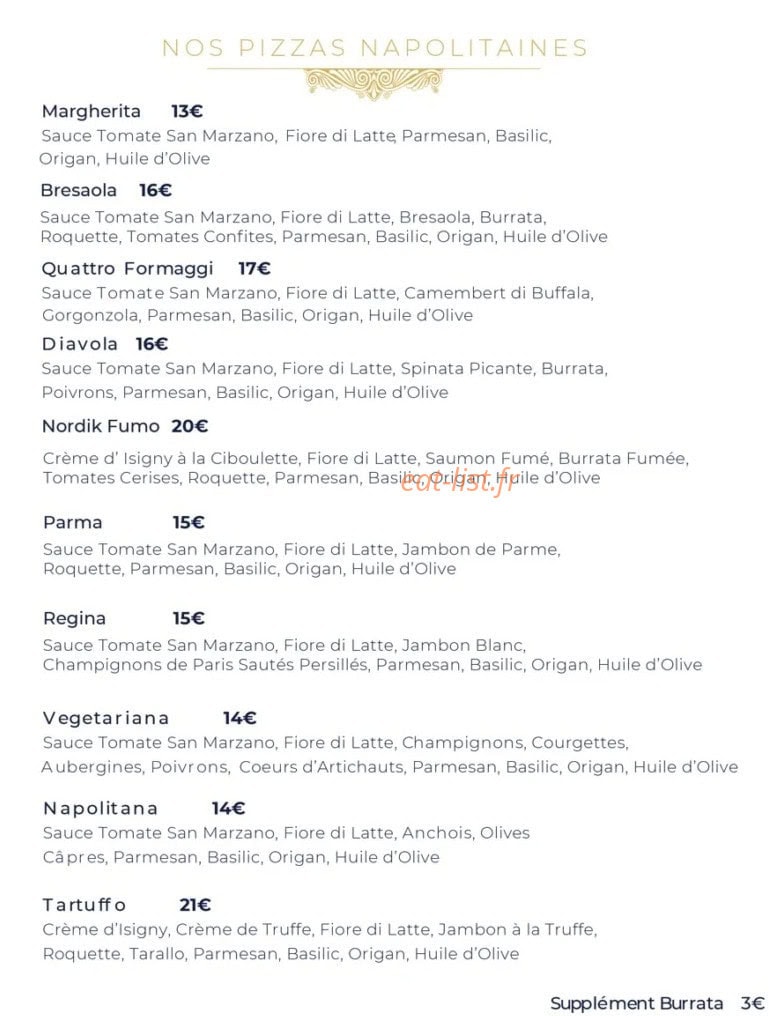 Churchill Café — carte page 5