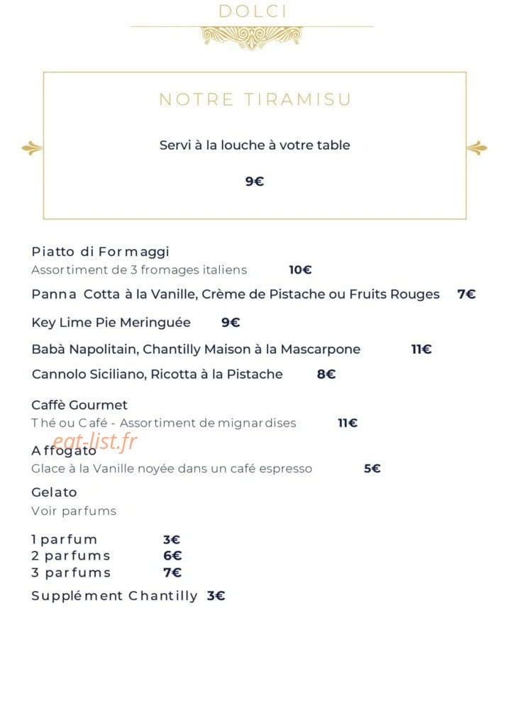 Churchill Café — carte page 6