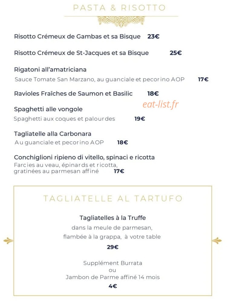 Churchill Café — carte page 3