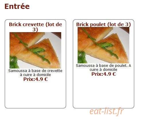 Couscous Assya — carte page 1