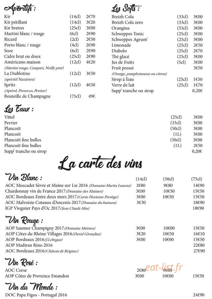 Globe Café — carte page 2