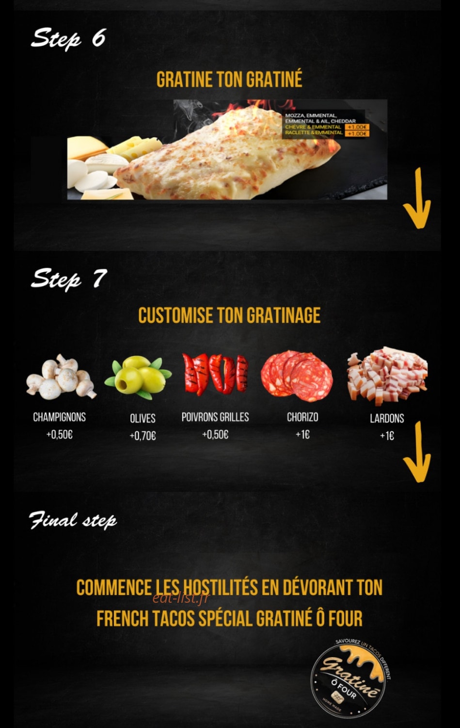 Gratiné ô Four — carte page 3
