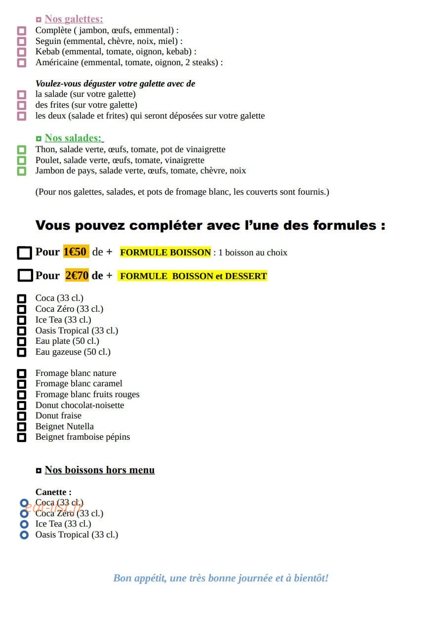 L'Encas — carte page 2