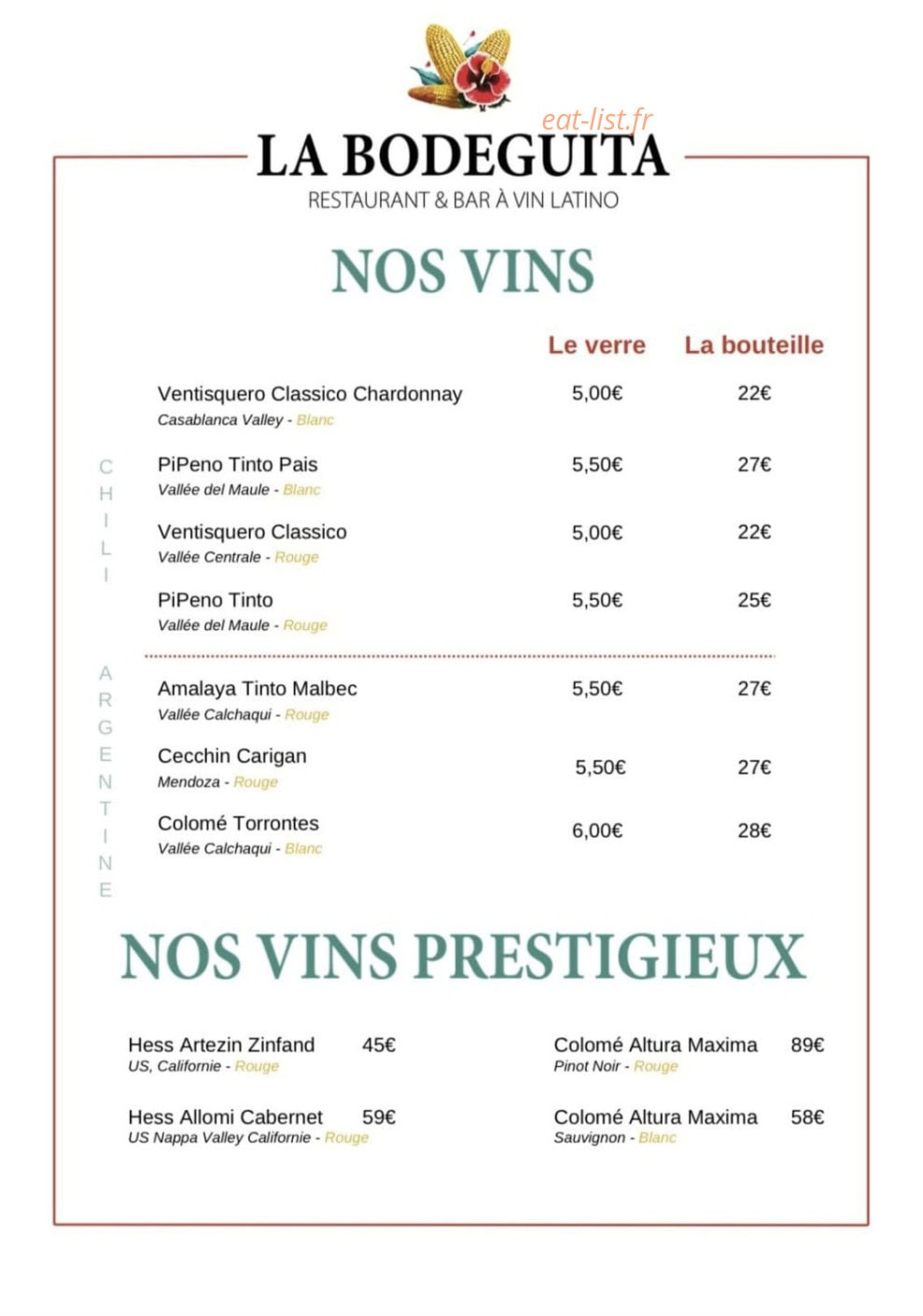 La Bodeguita — carte page 4
