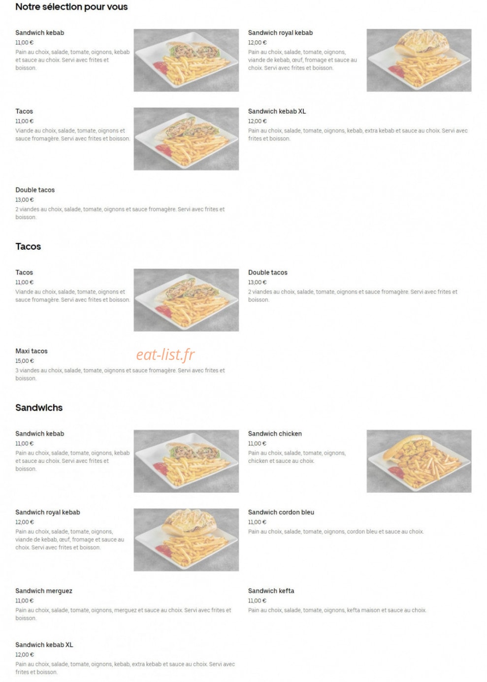 La Gazelle — carte page 1