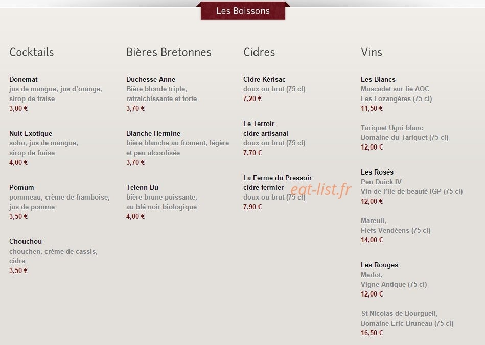 La Marotte — carte page 7
