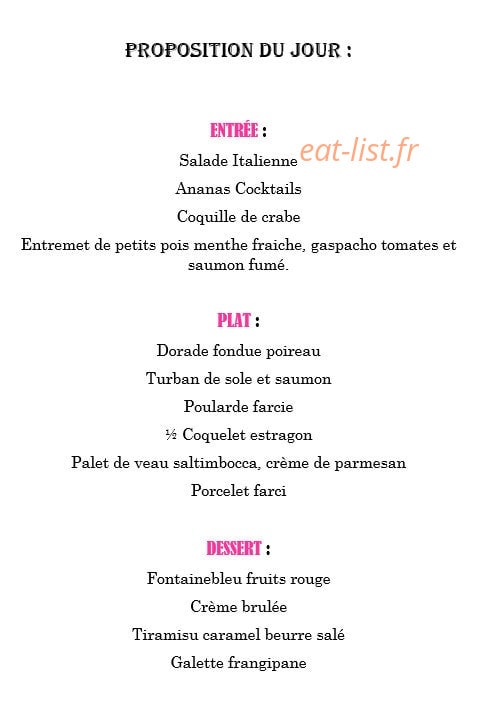 La Parisienne — carte page 1
