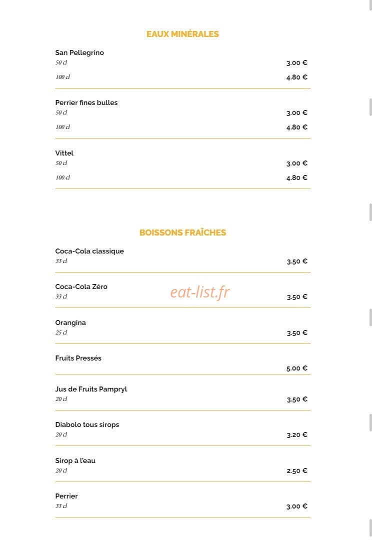 La Taverne Table de Caractère — carte page 17