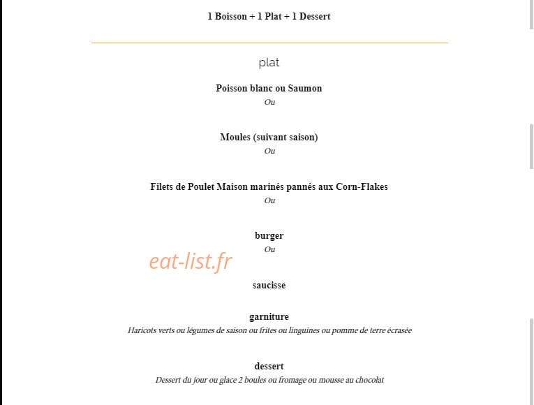 La Taverne Table de Caractère — carte page 9