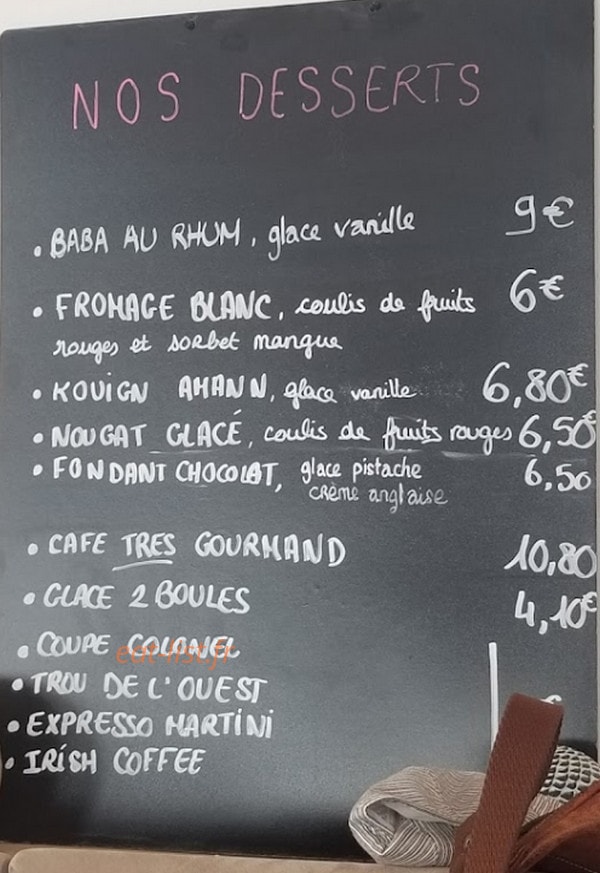 Le Bar Iodé — carte page 3