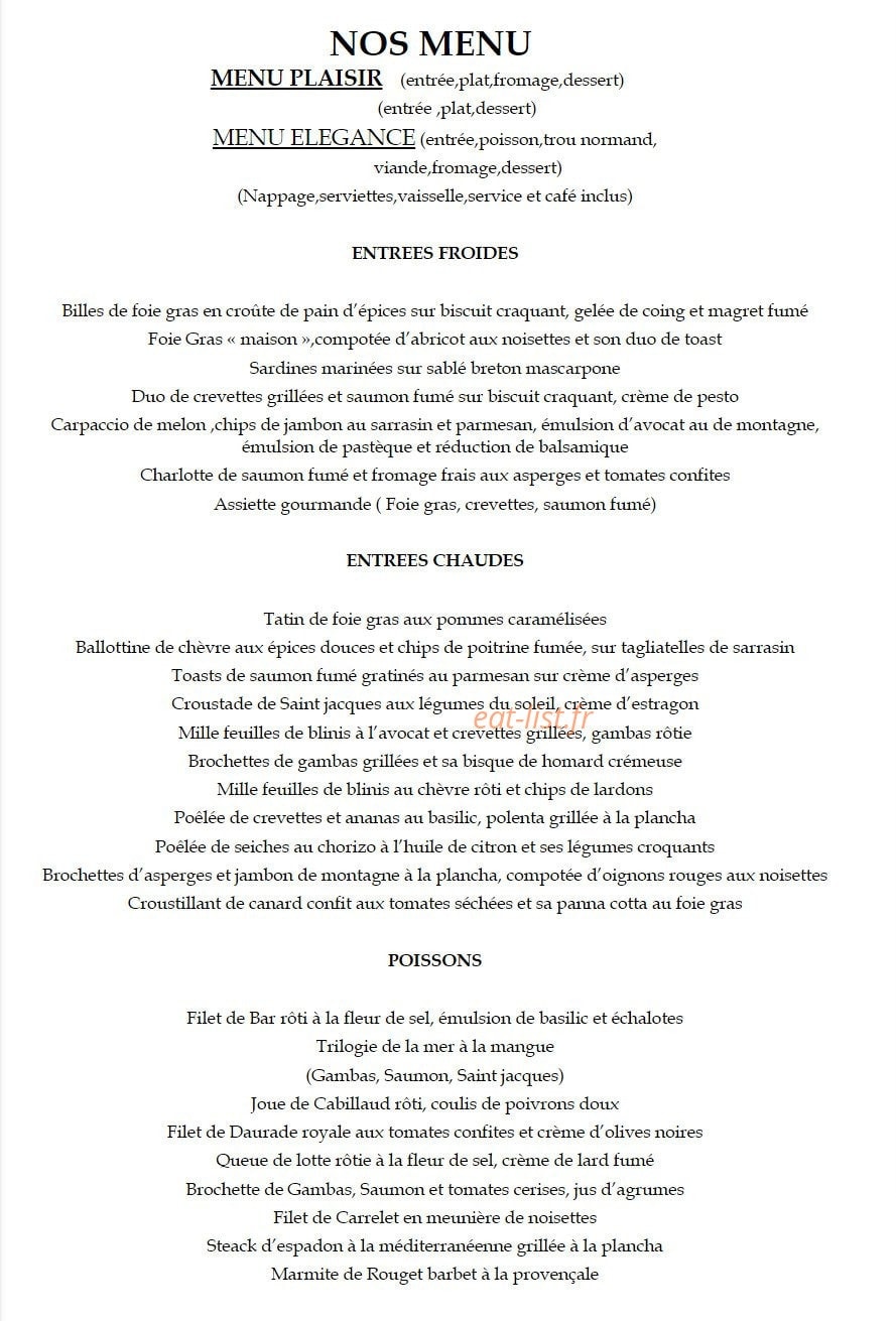 Le Bistro Gourmand — carte page 5