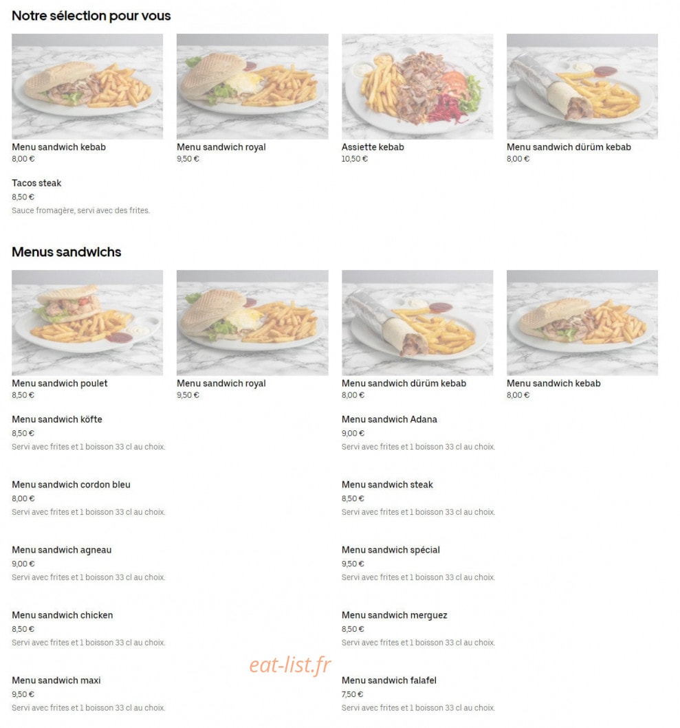 Le Bosphore — carte page 1