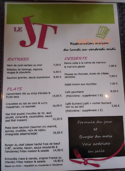 Le JT — carte page 1