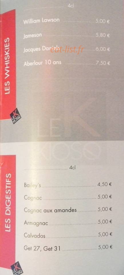 Le Kiosq — carte page 3