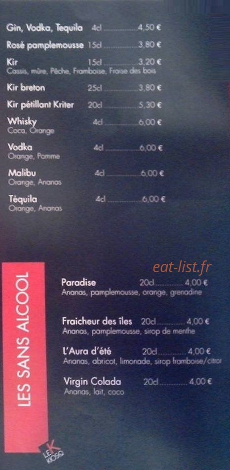 Le Kiosq — carte page 2