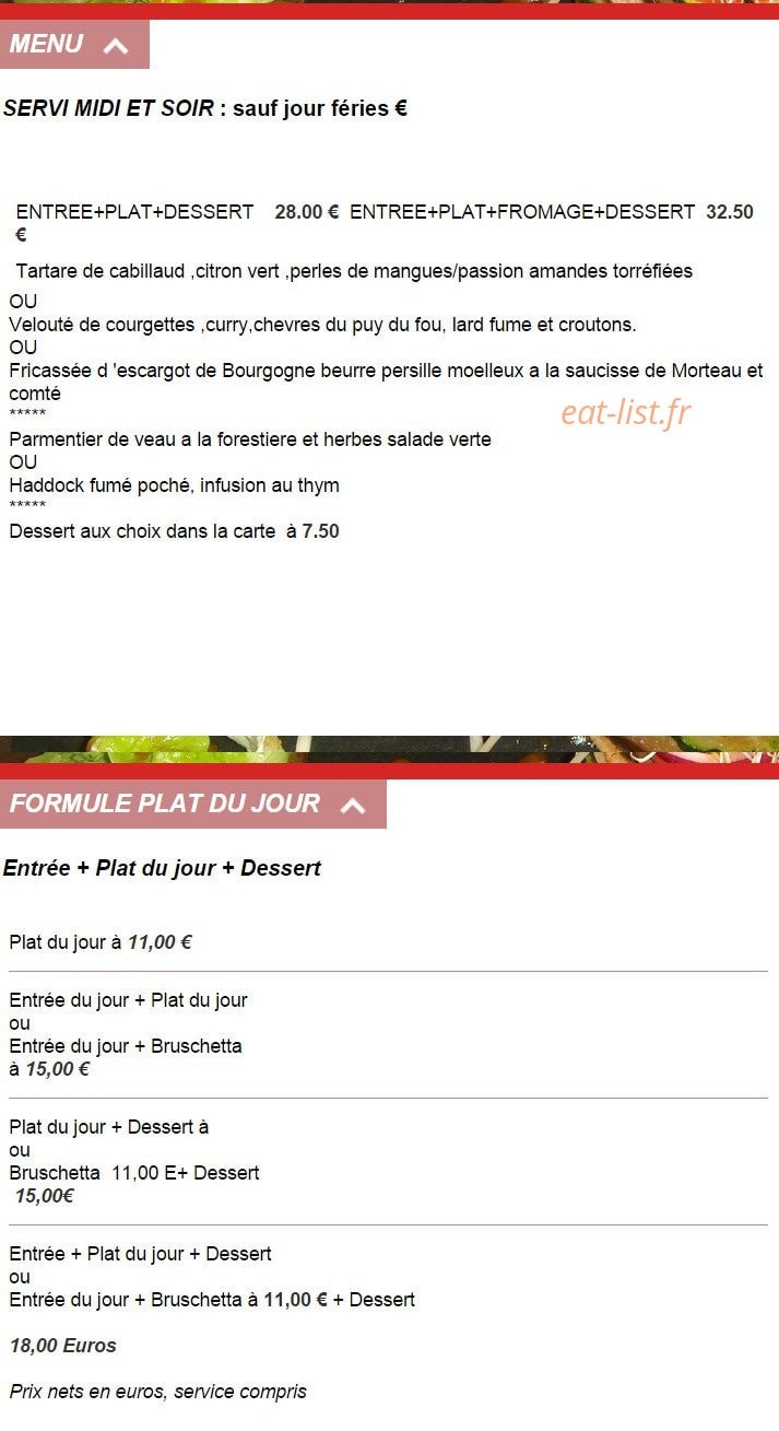 Le Physalis — carte page 3