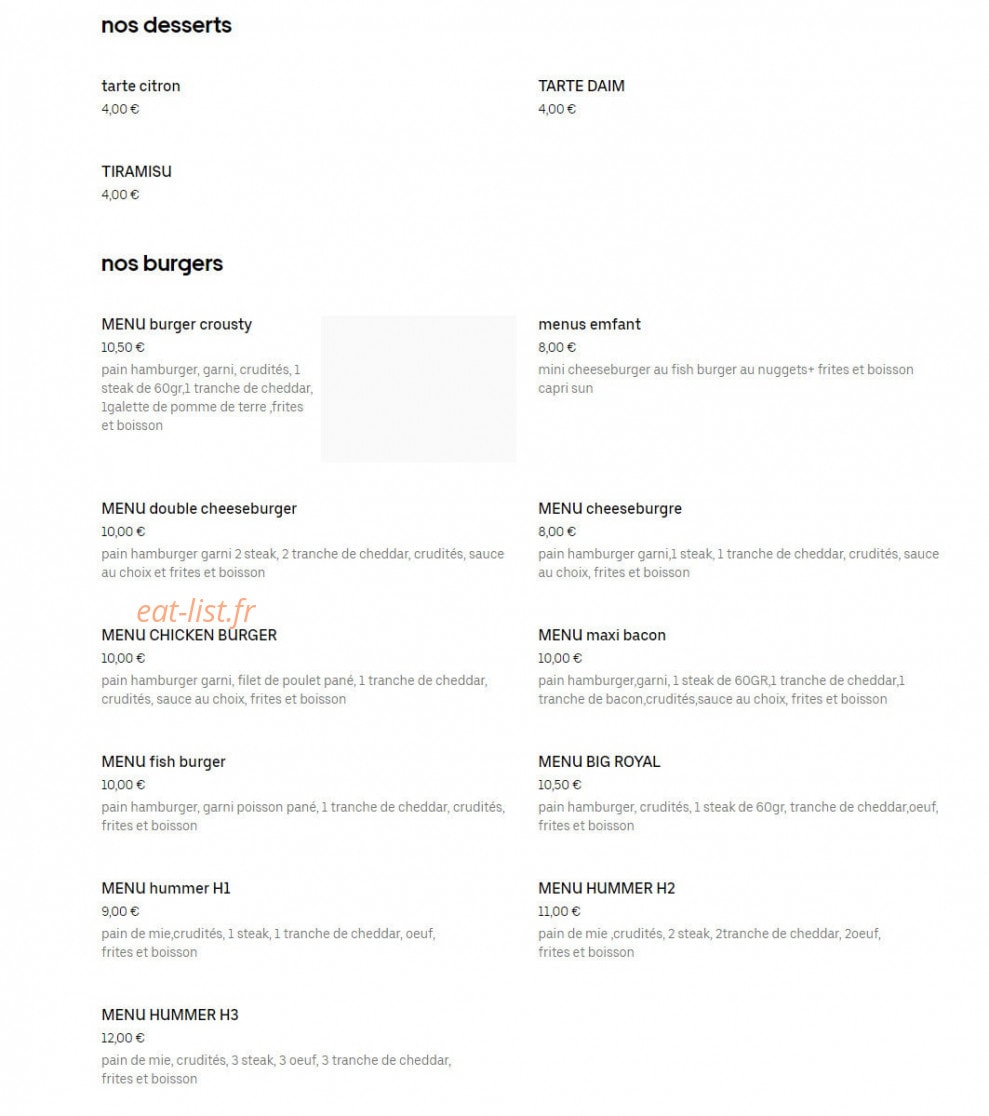 Les délices de Kerlede — carte page 3