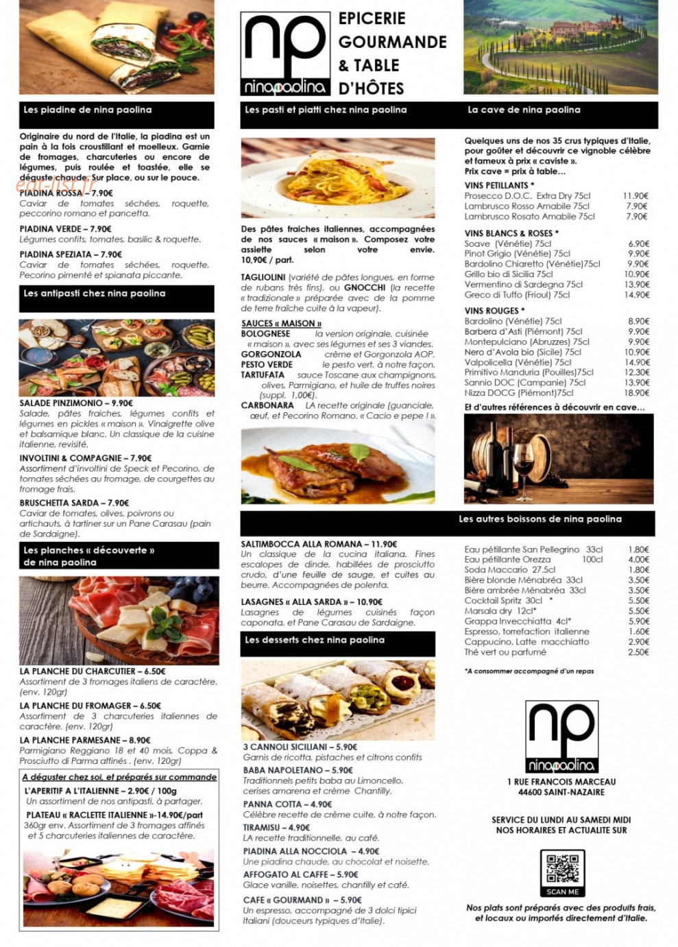 Nina Paolina — carte page 1