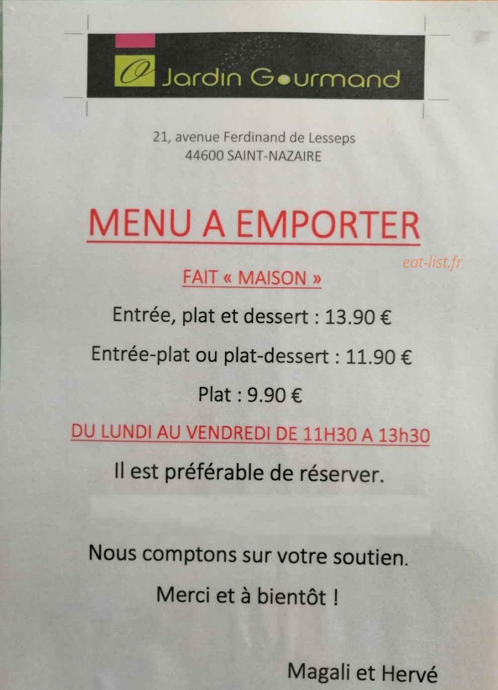 O Jardin Gourmand — carte page 2