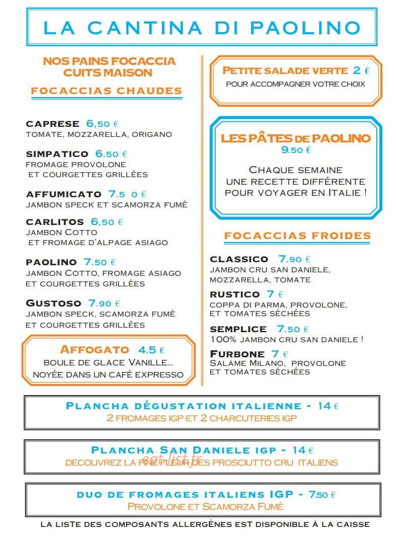 Paolino — carte page 3