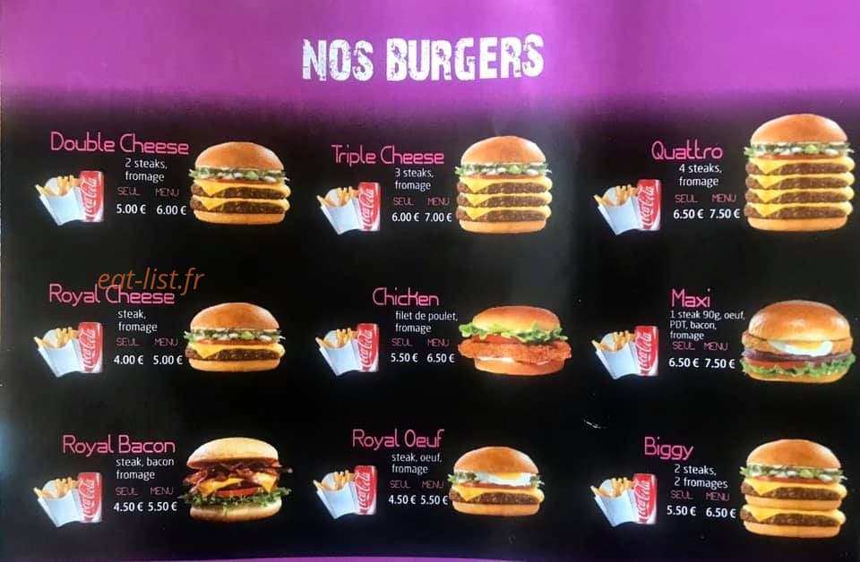 Pépito fast food — carte page 4