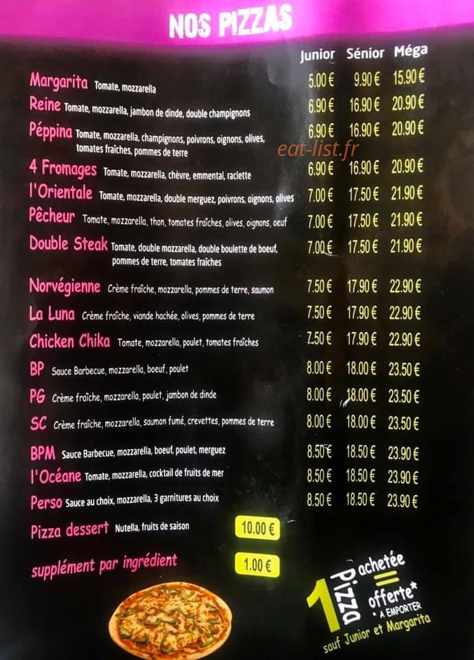 Pépito fast food — carte page 2