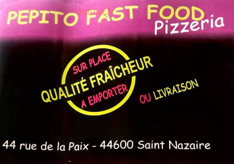 Pépito fast food — carte page 1