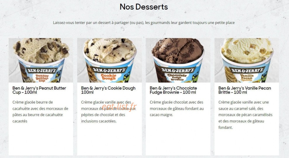 Pizza Hut — carte page 6
