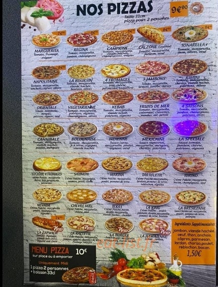 Pizza King — carte page 2