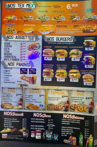Pizza King — carte page 4