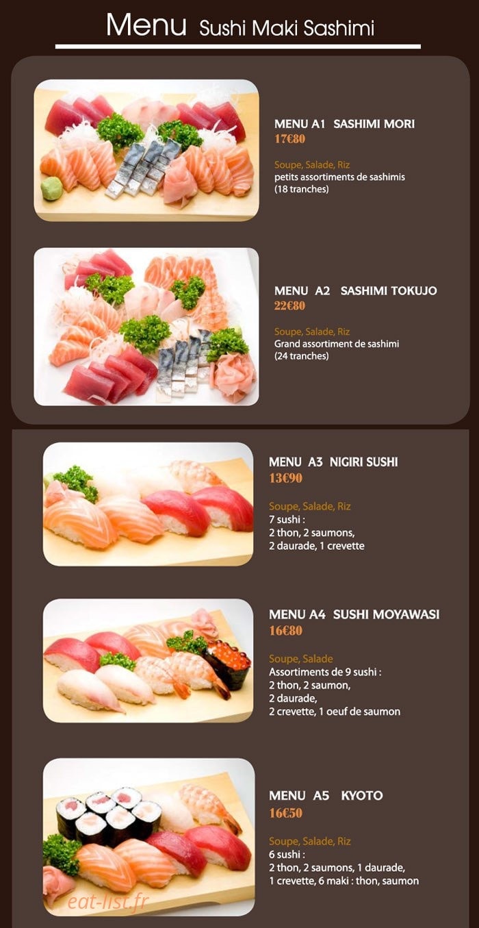 Sushis Kyo — carte page 4