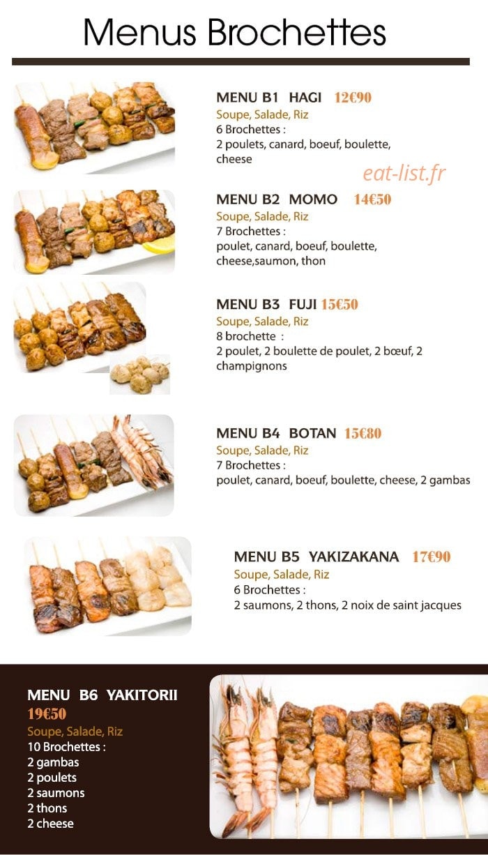 Sushis Kyo — carte page 2