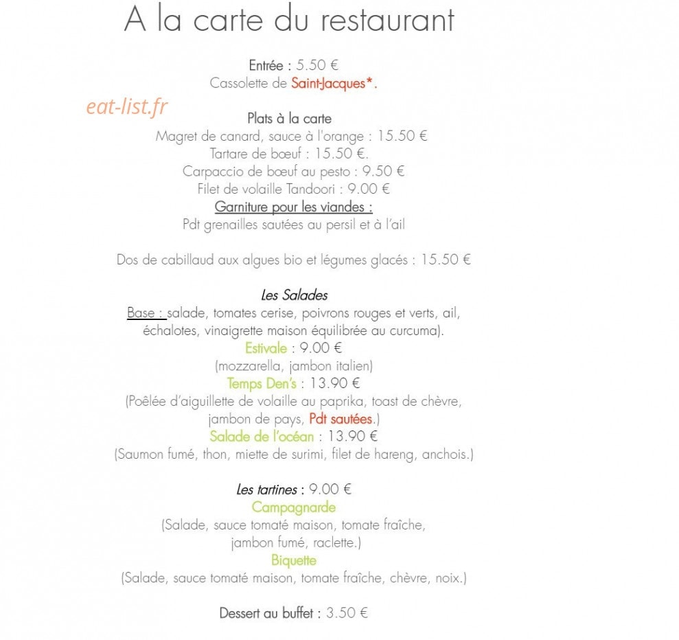 Temps Den's Zen — carte page 1
