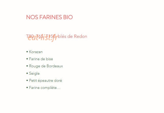 Le Champ des Saveurs — carte page 1