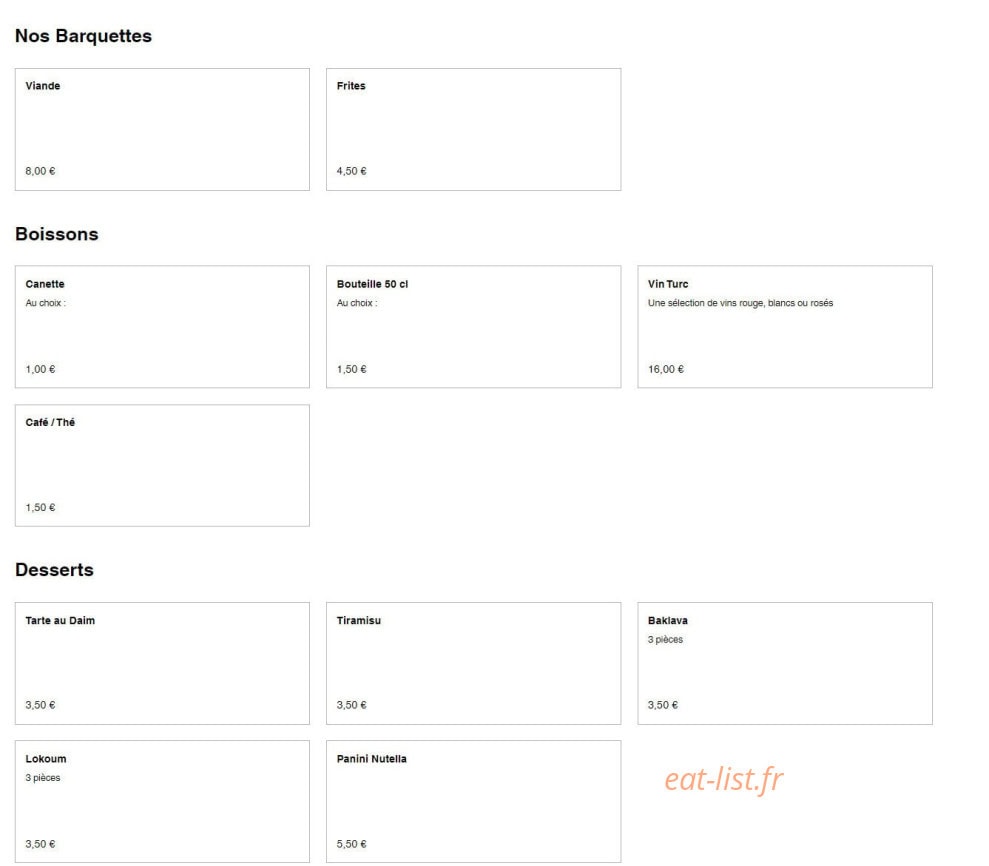 Divan Restaurant — carte page 5