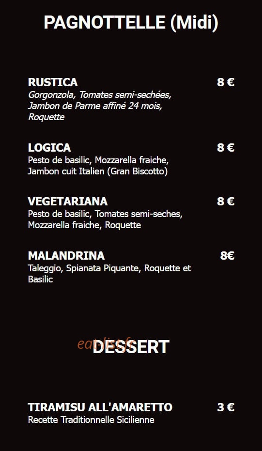 ibla Pizzeria — carte page 4