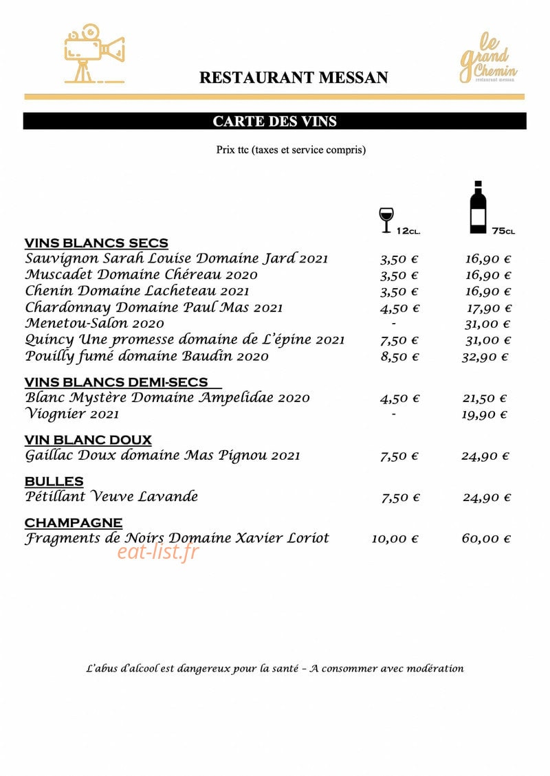 Le Grand Chemin — carte page 6