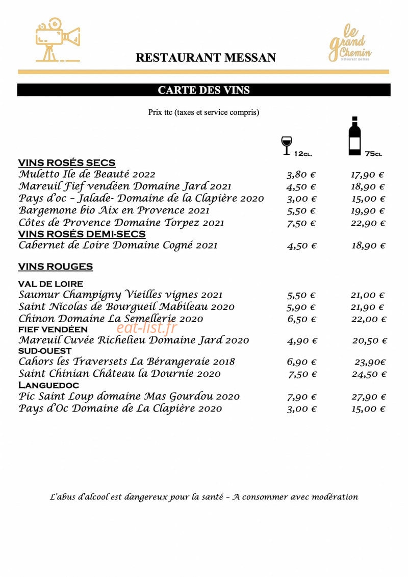 Le Grand Chemin — carte page 7