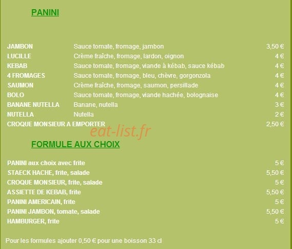 Pierrick pizza — carte page 3