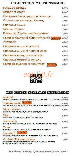 Crêperie de la Place — carte page 5