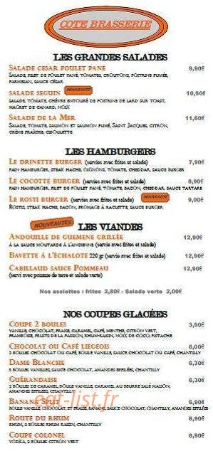 Crêperie de la Place — carte page 3