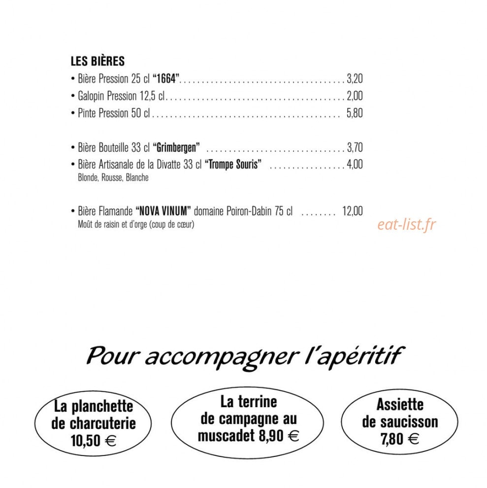 Chez pipette — carte page 2