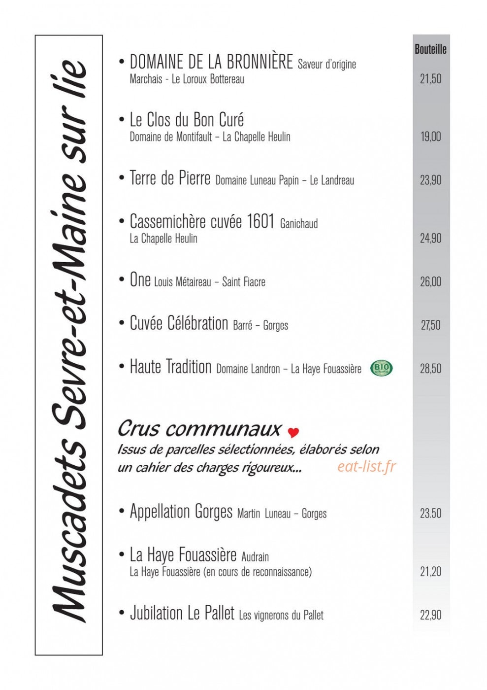 Chez pipette — carte page 23