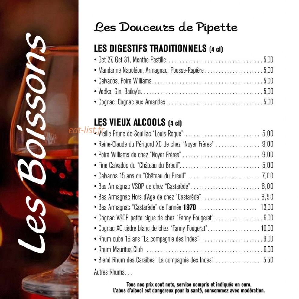 Chez pipette — carte page 6