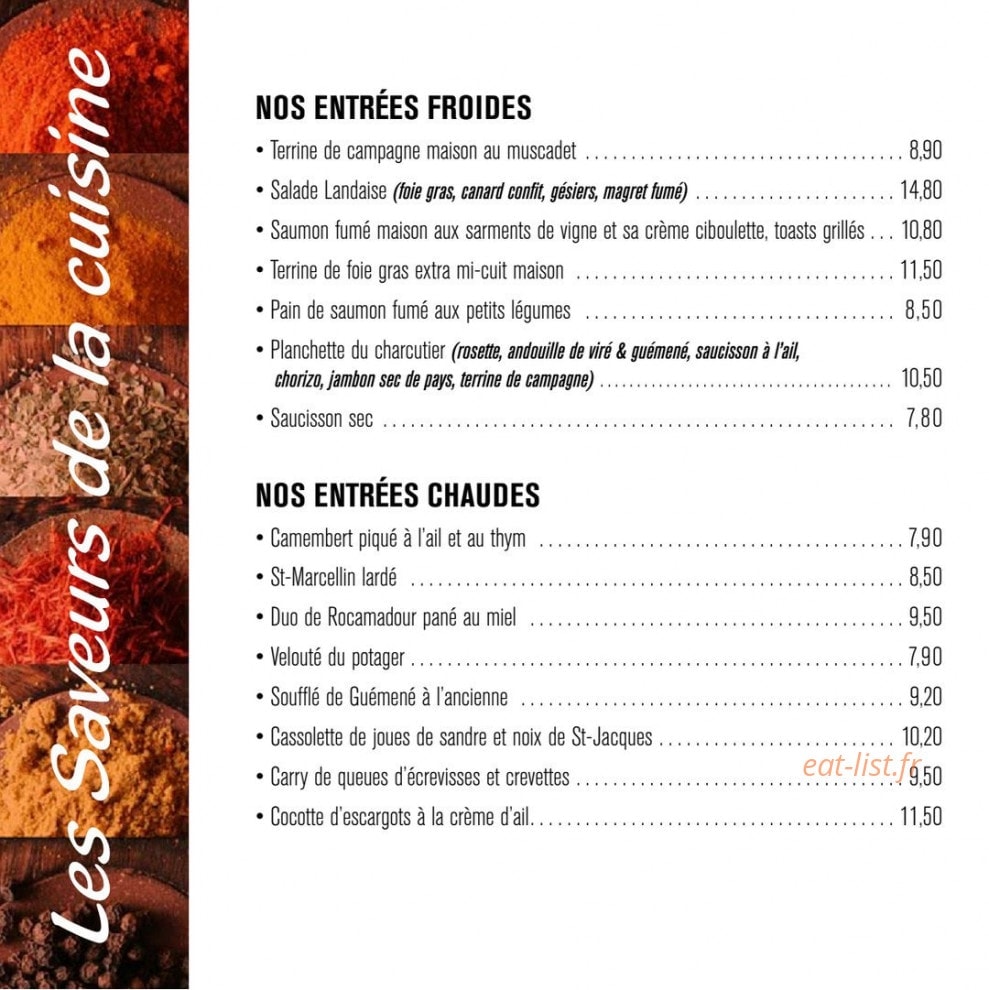 Chez pipette — carte page 15