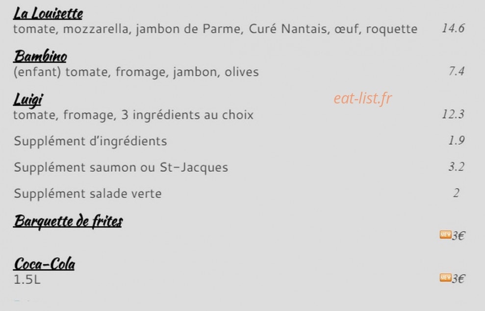 Café pépone — carte page 10